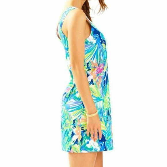 Lily Pulitzer Largo Shift Tropical Lace Print Sleeveless Dress 00 - Picture 3 of 12